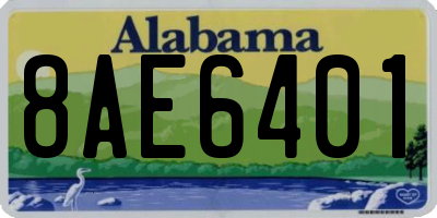 AL license plate 8AE6401