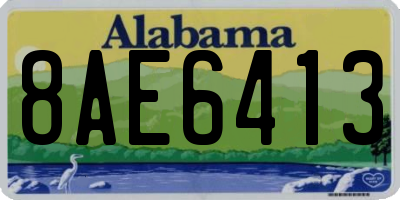 AL license plate 8AE6413
