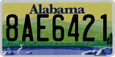 AL license plate 8AE6421