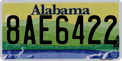 AL license plate 8AE6422