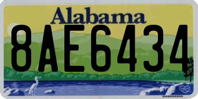 AL license plate 8AE6434