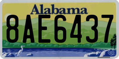 AL license plate 8AE6437