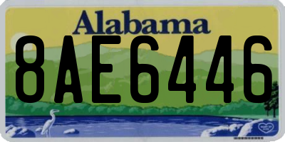 AL license plate 8AE6446