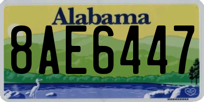 AL license plate 8AE6447