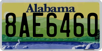 AL license plate 8AE6460