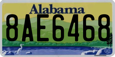 AL license plate 8AE6468