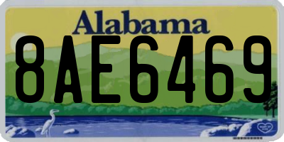 AL license plate 8AE6469