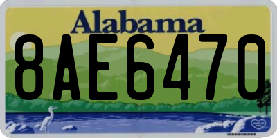 AL license plate 8AE6470