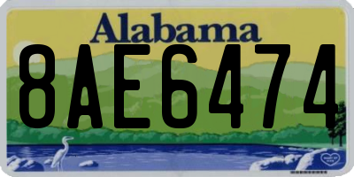 AL license plate 8AE6474
