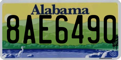 AL license plate 8AE6490