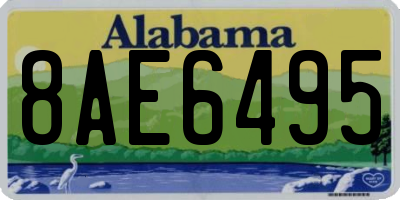 AL license plate 8AE6495