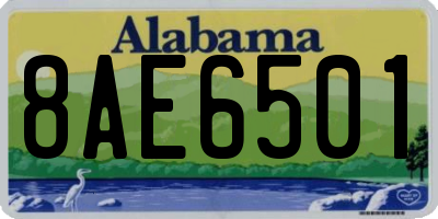 AL license plate 8AE6501