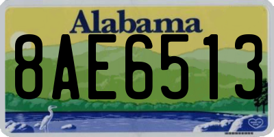 AL license plate 8AE6513