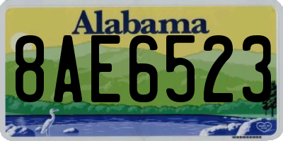AL license plate 8AE6523