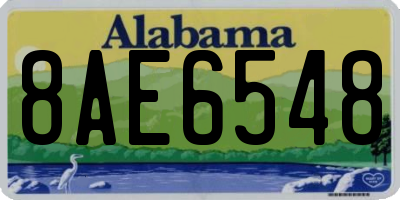 AL license plate 8AE6548