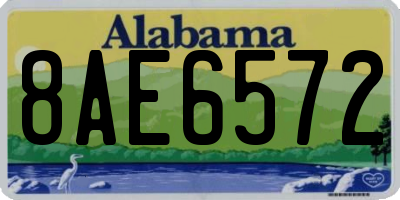 AL license plate 8AE6572