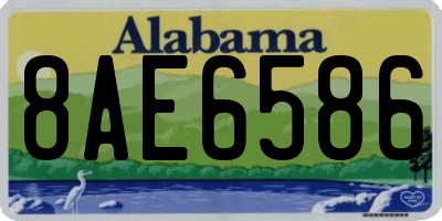 AL license plate 8AE6586