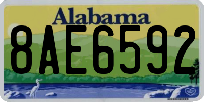 AL license plate 8AE6592