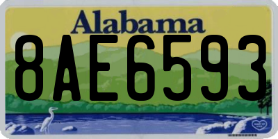 AL license plate 8AE6593