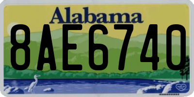 AL license plate 8AE6740