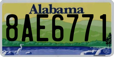 AL license plate 8AE6771