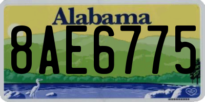 AL license plate 8AE6775