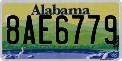 AL license plate 8AE6779