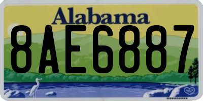 AL license plate 8AE6887