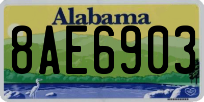 AL license plate 8AE6903