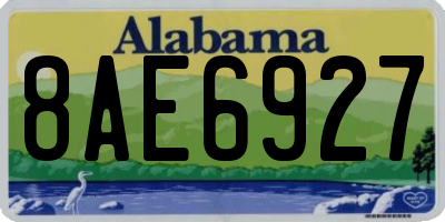 AL license plate 8AE6927