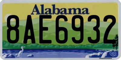 AL license plate 8AE6932