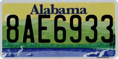 AL license plate 8AE6933