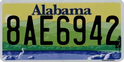 AL license plate 8AE6942