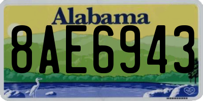 AL license plate 8AE6943