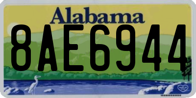 AL license plate 8AE6944