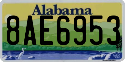 AL license plate 8AE6953