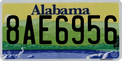 AL license plate 8AE6956