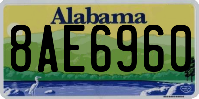 AL license plate 8AE6960