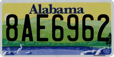 AL license plate 8AE6962