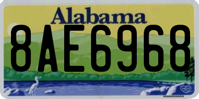 AL license plate 8AE6968