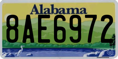 AL license plate 8AE6972