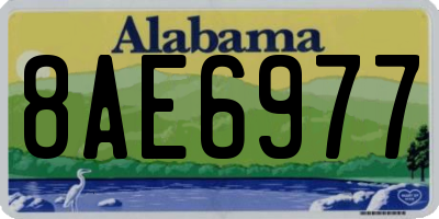 AL license plate 8AE6977