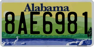 AL license plate 8AE6981