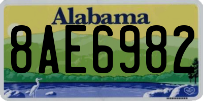 AL license plate 8AE6982