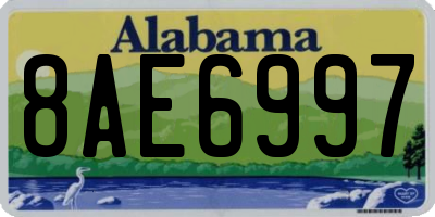 AL license plate 8AE6997