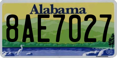 AL license plate 8AE7027