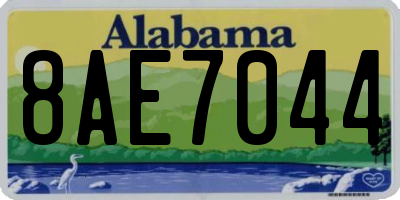 AL license plate 8AE7044