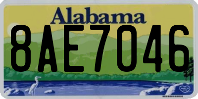 AL license plate 8AE7046