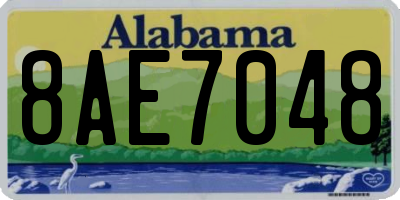 AL license plate 8AE7048