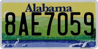AL license plate 8AE7059